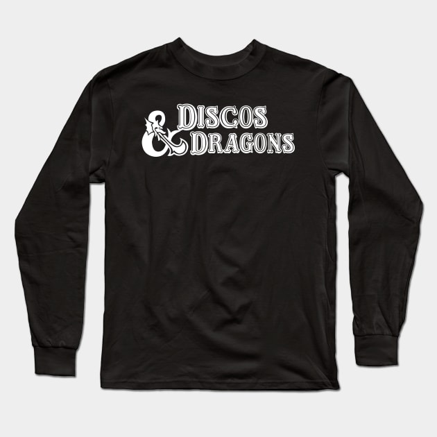 Disco & Dragons Long Sleeve T-Shirt by DennisMcCarson